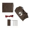 vidaXL B&acirc;che de camping marron 406x306 cm imperm&eacute;able