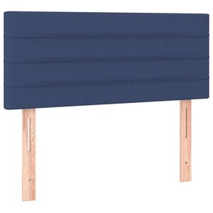 vidaXL T&ecirc;te de lit Bleu 90x5x78/88 cm Tissu
