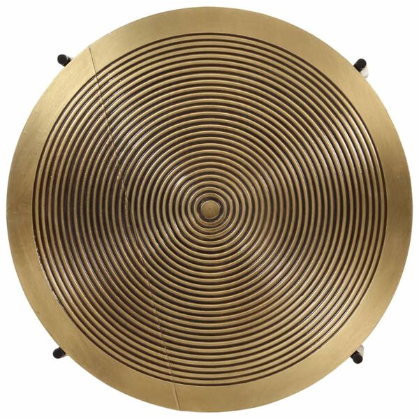 vidaXL Tables basses lot de 2 laiton et noir métal