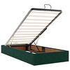 vidaXL Cadre de lit ottoman sans matelas vert fonc&eacute; 100x200 cm velours