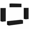 vidaXL Meuble TV 5 pc Noir