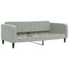 vidaXL Lit de jour gris clair 100x190 cm velours