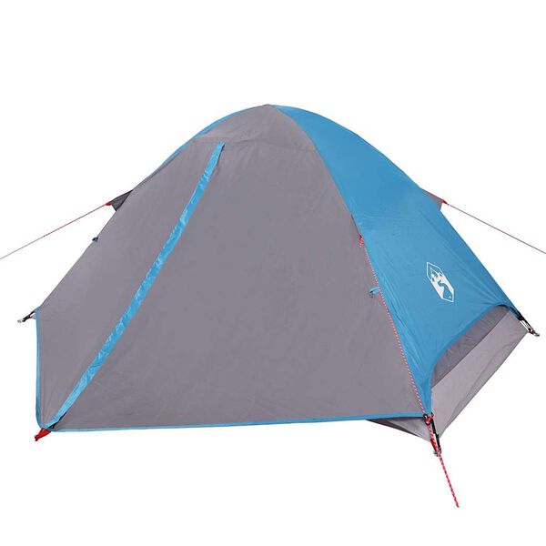 vidaXL Tente de camping &agrave; d&ocirc;me 4 personnes bleu imperm&eacute;able