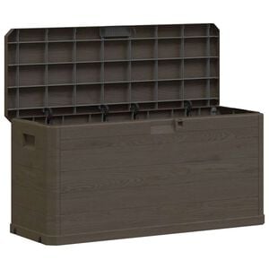 vidaXL Bo&icirc;te de rangement de jardin 280 L Marron