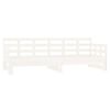 vidaXL Lit coulissant sans matelas blanc 2x(90x190) cm