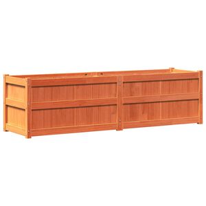 vidaXL Jardini&egrave;re cire marron 180x50x50 cm bois de pin massif