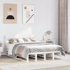 vidaXL Cadre de lit sans matelas blanc 150x200 cm bois de pin massif