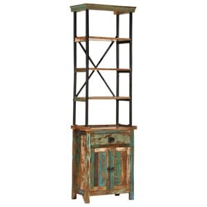 vidaXL Buffet 55x30x180 cm bois de r&eacute;cup&eacute;ration massif