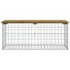 vidaXL Banc de jardin design gabion 103x44x42 cm bois de pin imprégné