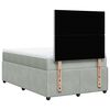 vidaXL Sommier &agrave; lattes de lit et matelas Gris clair 120x200cm Velours