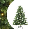 vidaXL Sapin de No&euml;l artificiel avec 150 LED Vert 120 cm PE et PVC