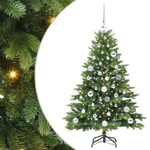 vidaXL Sapin de No&euml;l artificiel avec 150 LED Vert 120 cm PE et PVC
