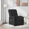 vidaXL Fauteuil inclinable de massage noir tissu