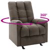vidaXL Fauteuil inclinable Marron Tissu