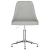 vidaXL Chaise pivotante de bureau Gris clair Tissu