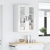 vidaXL Armoire de cuisine avec &eacute;tag&egrave;re Blanc brillant 60 x 31 x 80 cm