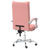 vidaXL Fauteuil inclinable de bureau Rose Similicuir