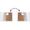 vidaXL Ensemble de meubles TV 5 pcs Blanc brillant Bois d'ing&eacute;nierie
