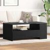 vidaXL Table basse Ch&ecirc;ne noir 102 x 55 x 43,5 cm Bois d'ing&eacute;nierie