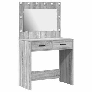 vidaXL Table de Toilette Gris Sonoma 78,5 x 41 x 135 cm
