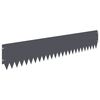 vidaXL Bordure de Pelouse 30 pc 103 x 20 cm Acier Anthracite