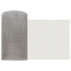 vidaXL &Eacute;cran en maille 20 x 1000 cm 6 Mesh Acier Inoxydable 201