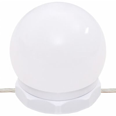 vidaXL Coiffeuse avec LED Blanc brillant 74,5x40x141 cm