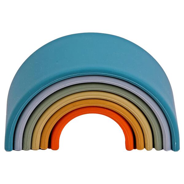 d&euml;na Ensemble de jouets en silicone arc-en-ciel Nature 6 pcs