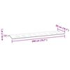 vidaXL Coussin de banc de jardin rose 200x50x4 cm tissu