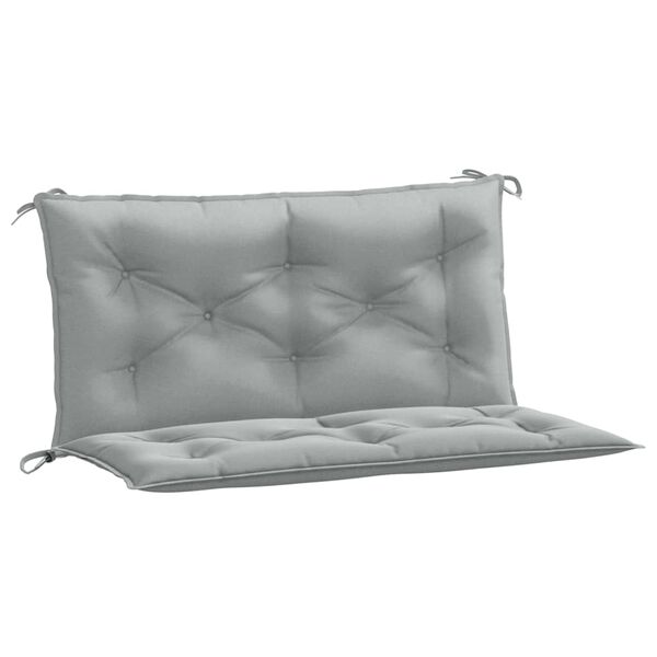 vidaXL Coussins de banc de jardin lot de 2 gris clair m&eacute;lang&eacute; tissu