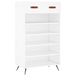 vidaXL Armoire &agrave; chaussures blanc 60x35x105 cm bois d'ing&eacute;nierie