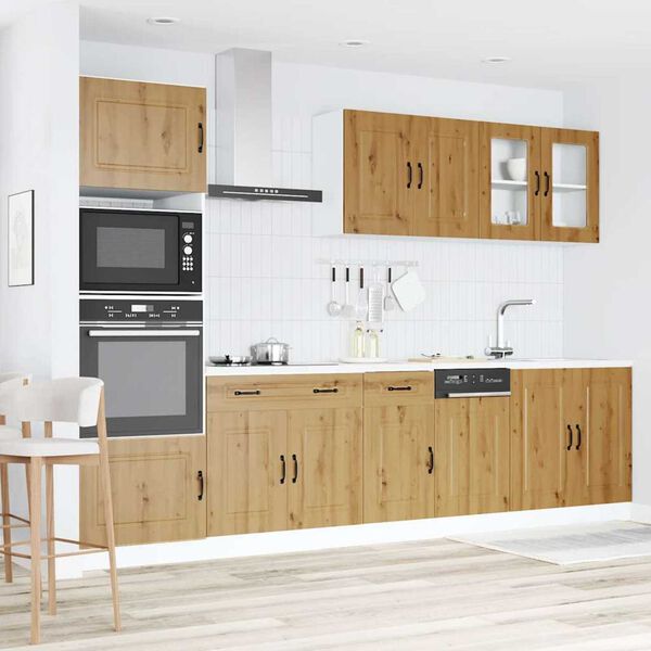 vidaXL Ensemble d'armoires de cuisine 7 pcs Kalmar bois d'ing&eacute;nierie