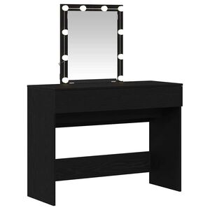 vidaXL Table de Toilette Ch&ecirc;ne noir 100 x 40 x 130 cm