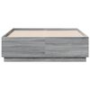 vidaXL Cadre de lit sans matelas sonoma gris 140x190 cm