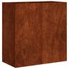 vidaXL Jardini&egrave;re rouill&eacute; 80x40x80 cm acier inoxydable