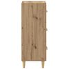 vidaXL Buffet ch&ecirc;ne artisanal 34,5 x 34 x 90 cm Bois d'ing&eacute;nierie