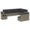 vidaXL Patio Sofa Set 10 place Grey