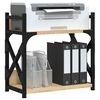 vidaXL Support d'imprimante &agrave; 2 niveaux ch&ecirc;ne sonoma 40x20x40 cm