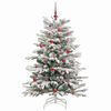 vidaXL Sapin de Noël Artificiel à Branches Articulées Blanc 150 cm