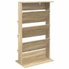 vidaXL &Eacute;tag&egrave;re &agrave; magazines avec &eacute;tag&egrave;re Ch&ecirc;ne Sonoma 70 x 41 x 126 cm
