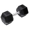 Orange Gym Halt&egrave;re hexagonale 30 kg Noir