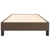 vidaXL Cadre de lit &agrave; ressorts marron 80x200 cm similicuir