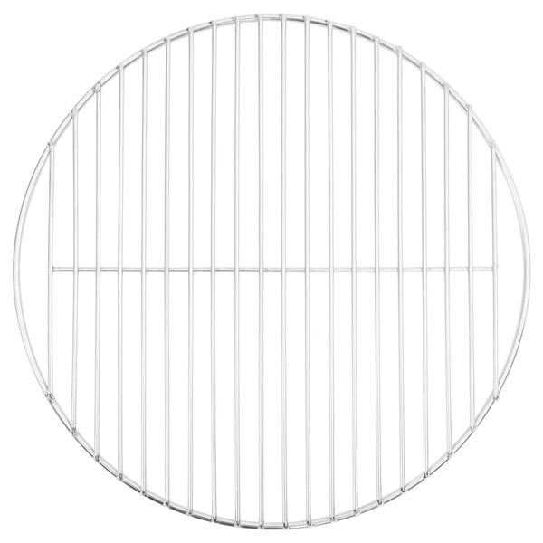 vidaXL Grille de barbecue ronde &Oslash;40 cm acier inoxydable 304