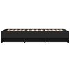 vidaXL Cadre de lit sans matelas noir 90x190 cm bois ing&eacute;nierie
