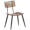 vidaXL Chaises &agrave; manger lot de 6 bois de r&eacute;cup&eacute;ration solide