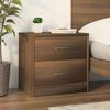 vidaXL Table de chevet ch&ecirc;ne marron 40x30x40 cm bois d'ing&eacute;nierie