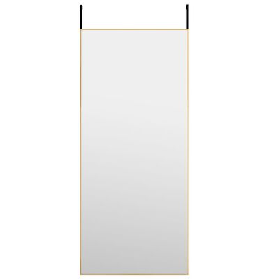 vidaXL Miroir de porte Doré 40x100 cm Verre et aluminium