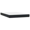 vidaXL Sommier &agrave; lattes de lit avec matelas noir 160x210 cm velours