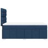 vidaXL Sommier &agrave; lattes de lit avec matelas Bleu 90x190 cm Tissu