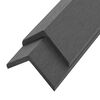 vidaXL Corni&egrave;re de terrasse 5 pcs WPC 170 cm Gris